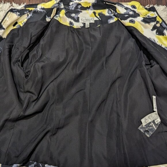 Conrad C abstract floral print zip jacket - Picture 5 of 6